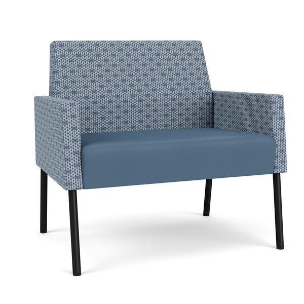 Lesro Mystic Lounge Reception Bariatric Chair, Black, RS RainSong Back, MD Titan Seat, RS RainSong Panels ML1401 - main